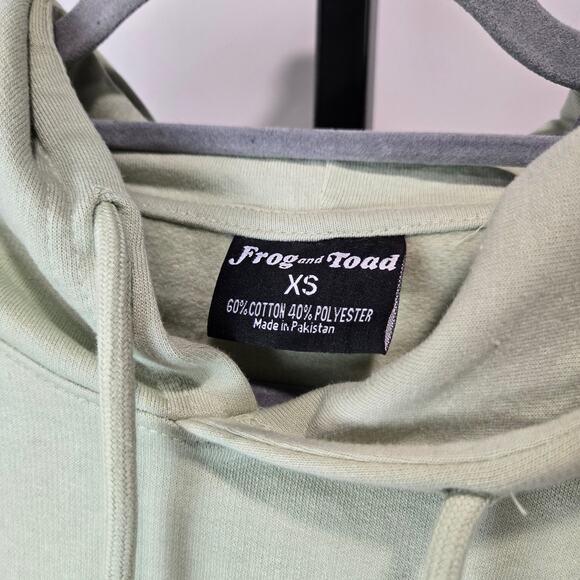 Frog and Toad Urban Outfitters Hoodie Sweatshirt Novelty Comic Graphic Green XS - Picture 4 of 7